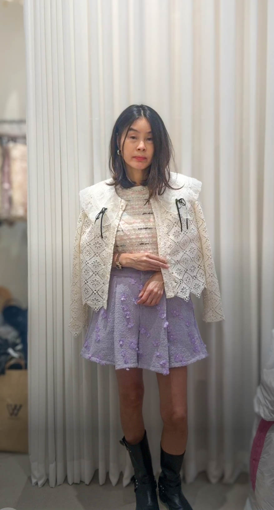 🥰PM_K6306  ▶️彩色條紋 蝴蝶結上衣 👉B:cm L:cm