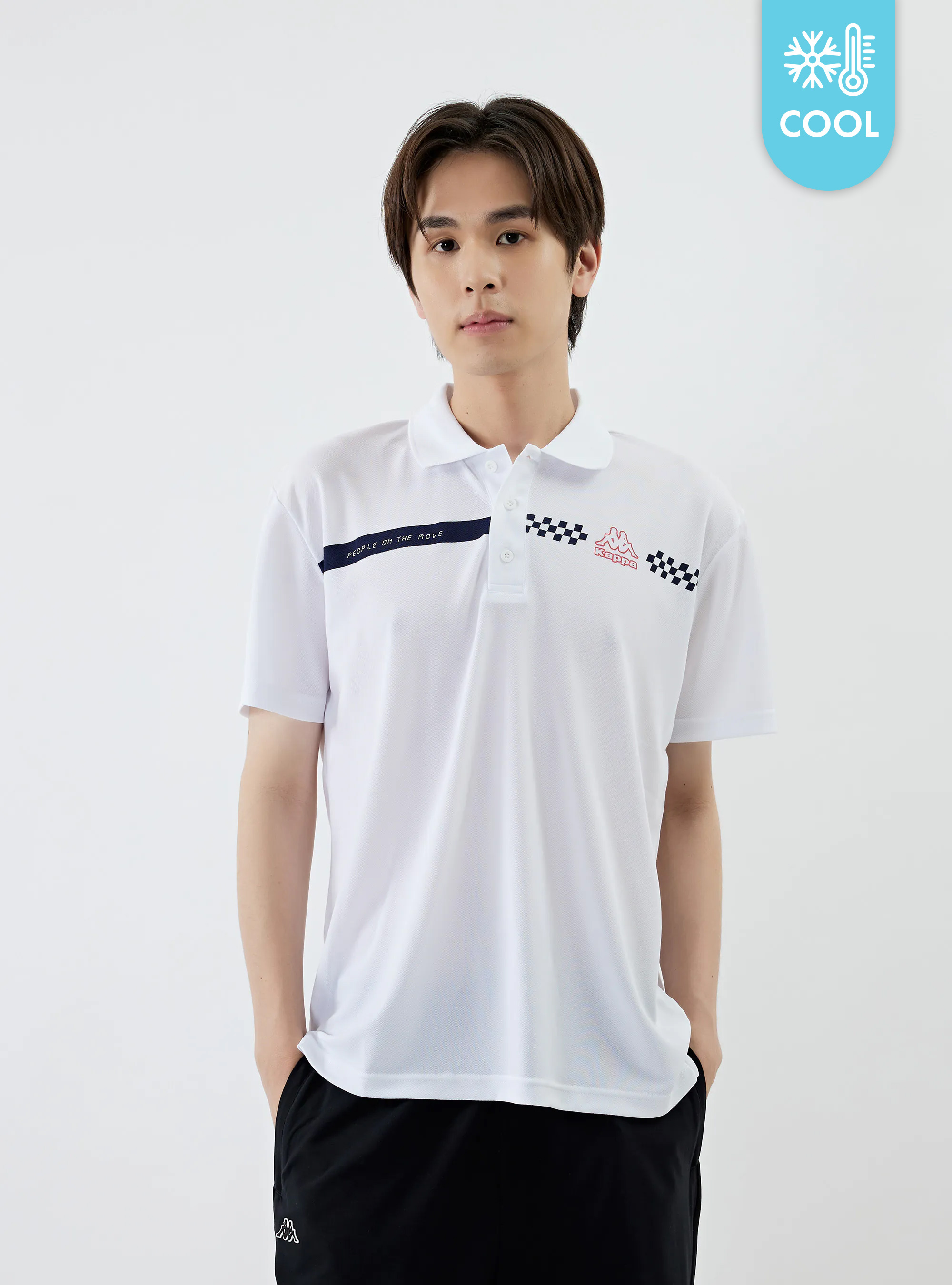 男女適穿 涼感吸濕排汗圓領POLO衫