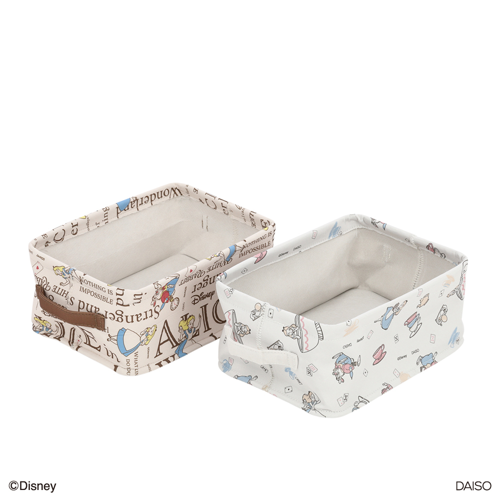 附提把收納盒/愛麗絲夢遊仙境 27.5×20×12cm