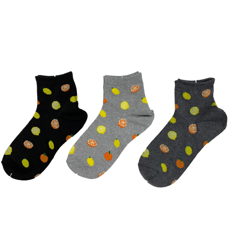 抗菌防臭女用襪/水果 23~25cm