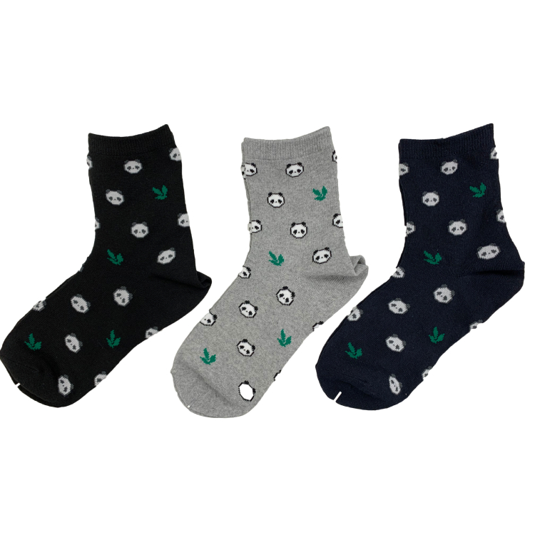 抗菌防臭女用襪/熊貓 23~25cm