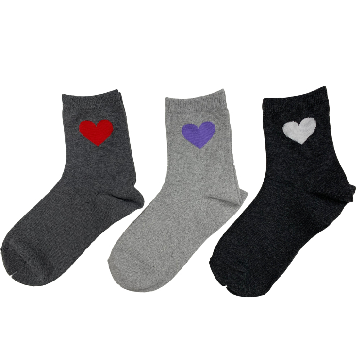 抗菌防臭女用襪/愛心 23~25cm