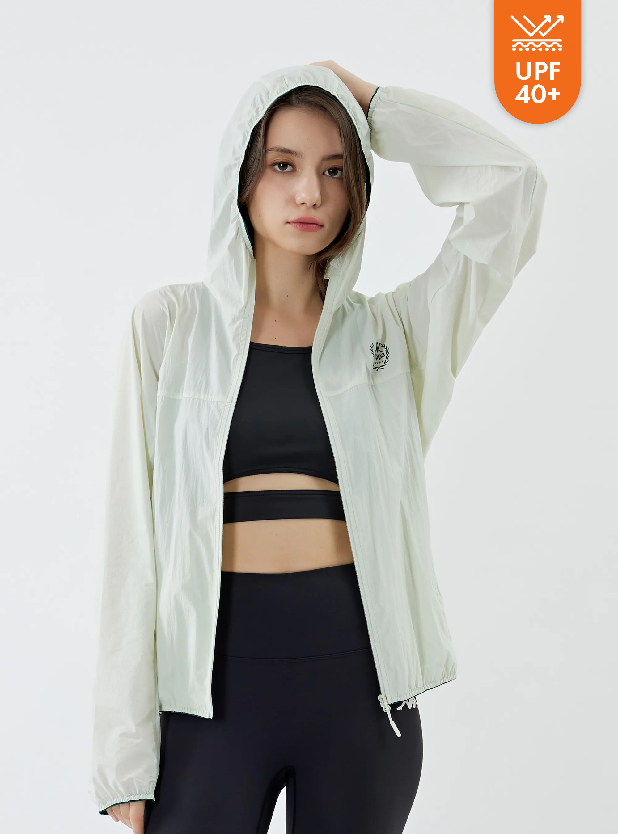 女款 極輕量抗UV連帽風衣外套