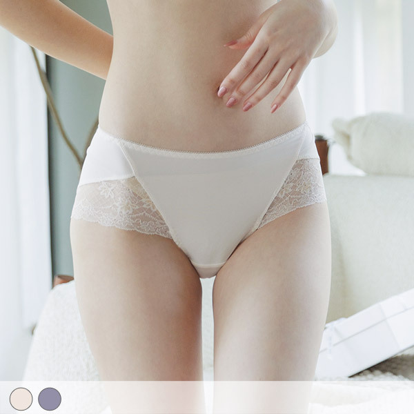 Aroma Veil Lace Mid-Rise Waistband Briefs