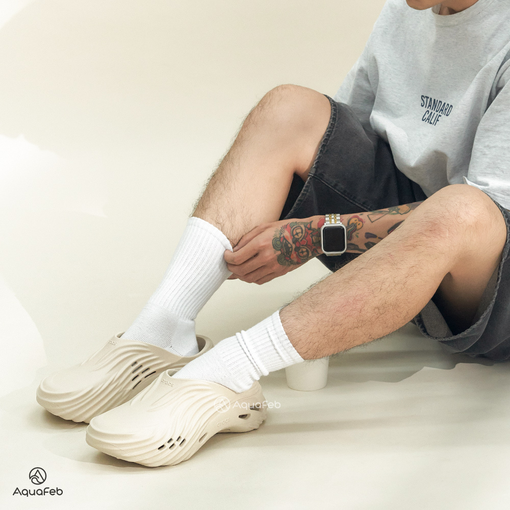 Crocs Echo Wave 男鞋 女鞋 杏仁色 波波旋風克駱格 波紋 中性 休閒 涼拖鞋 2105210LL