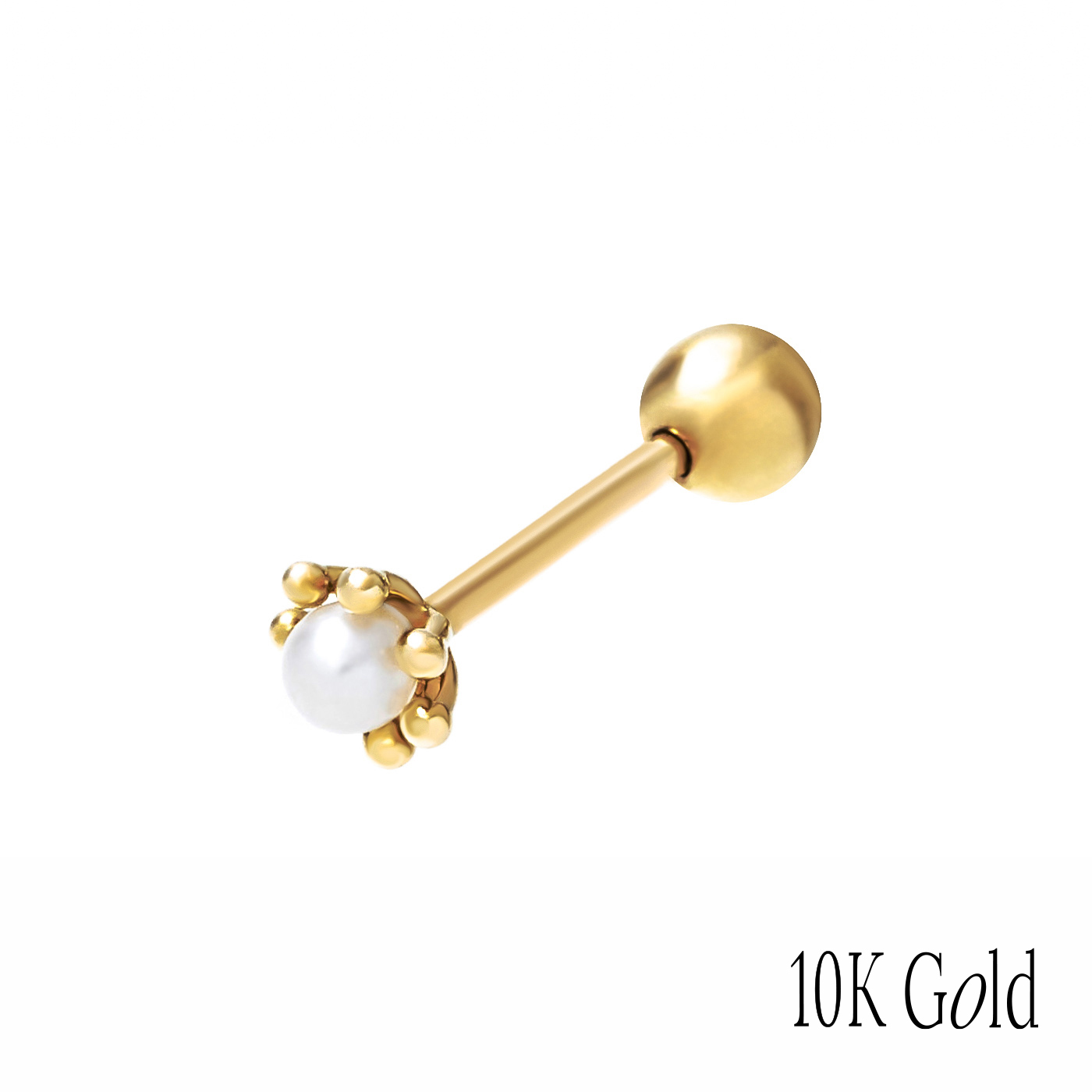 10K純金,K金飾品,珍珠耳環,精品耳環