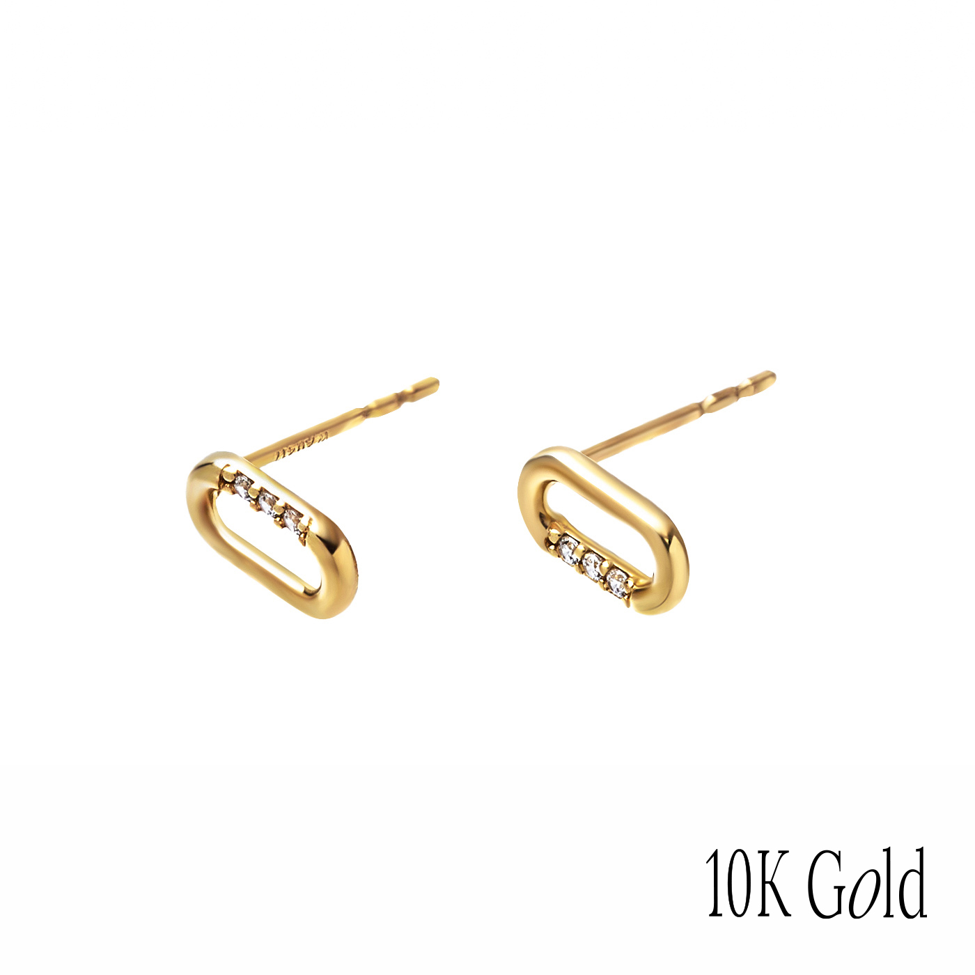 10K純金,K金飾品,幾何耳環,精品耳環