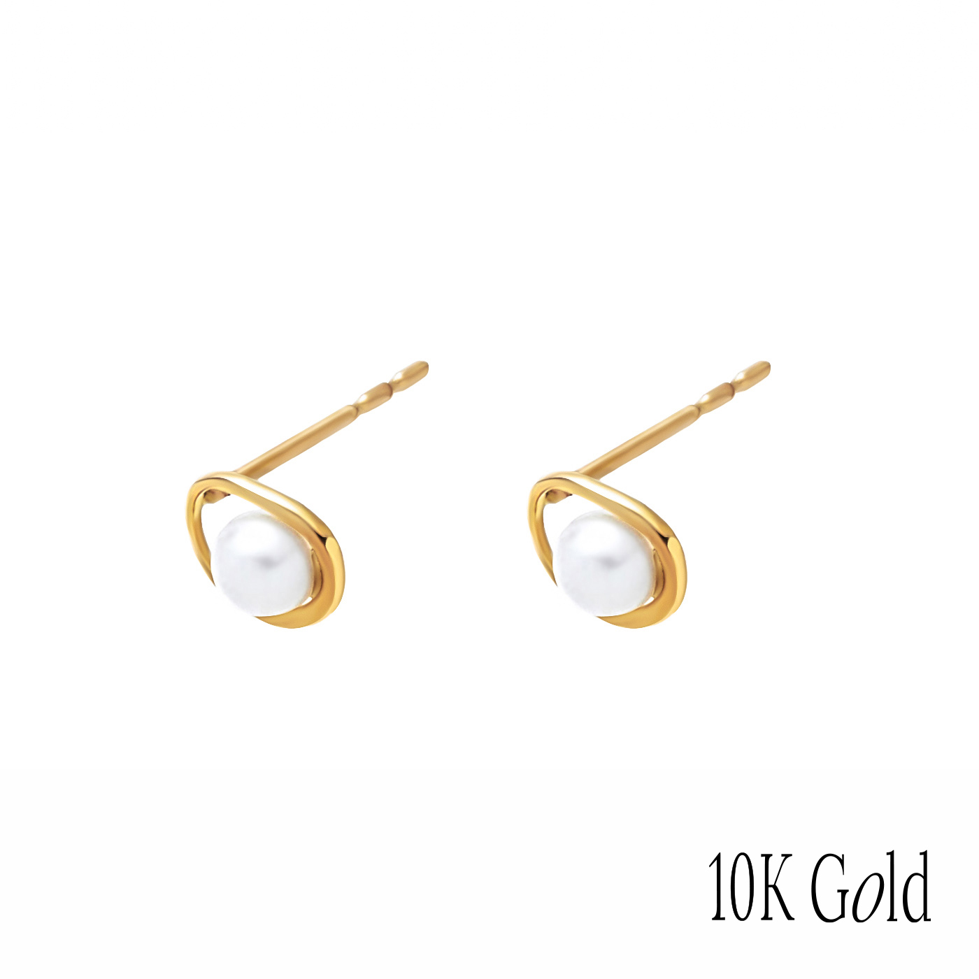 10K純金,K金飾品,珍珠耳環,精品耳環