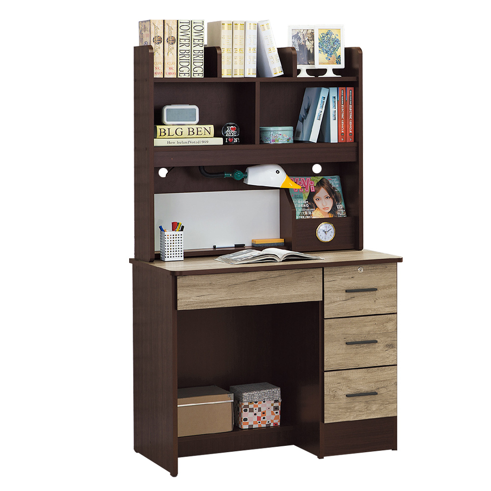 伊亞3尺書桌(上座+下座)