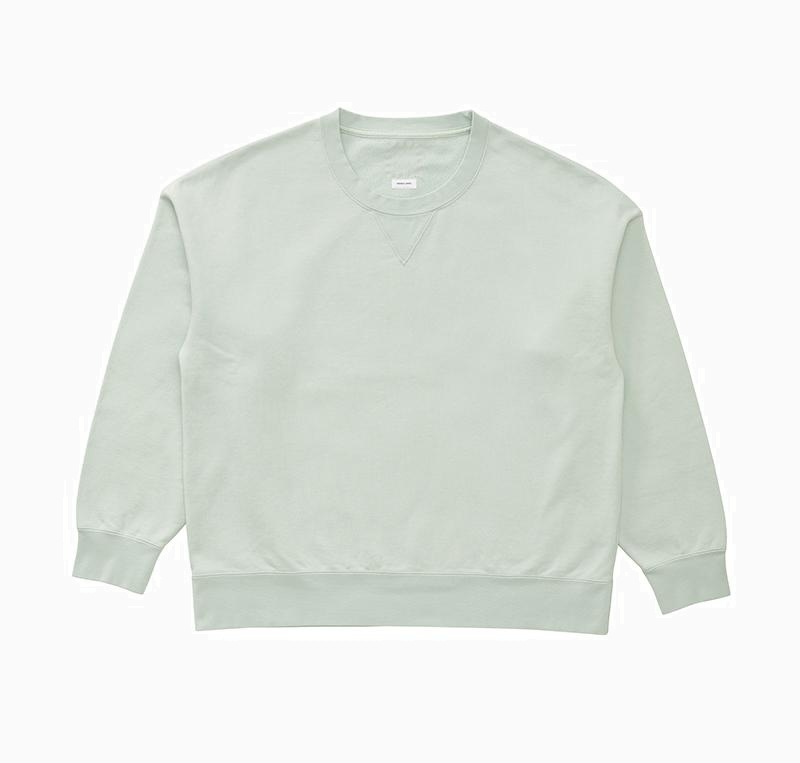 VISVIM ULTIMATE JUMBO SB SWEAT L/S *SEA ISLAND COTTON (海島棉) - LT.GREEN PRE ORDER ITEM (預訂中)