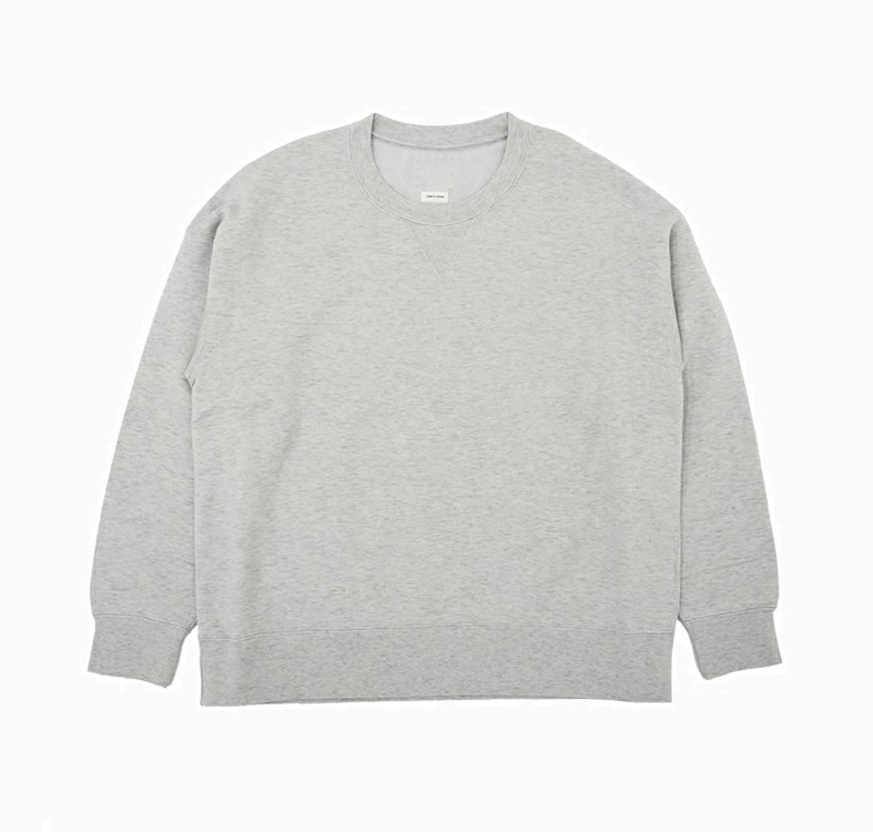 ON SALE: VISVIM ULTIMATE JUMBO SB SWEAT L/S *SEA ISLAND COTTON (海島棉) - GREY SIZE 1 PRE ORDER ITEM (預訂中)