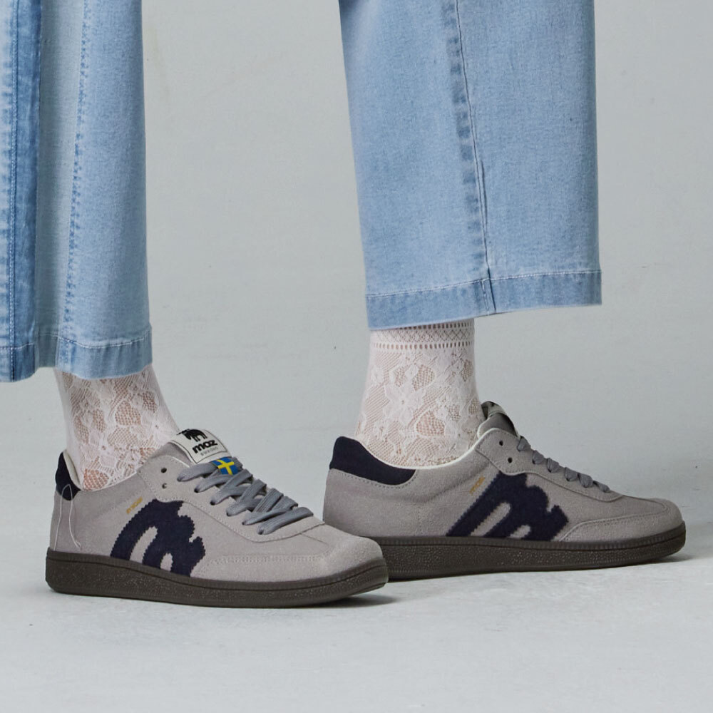 【熱銷】moz瑞典 駝鹿 經典再現 復古 德訓鞋 (炭灰)