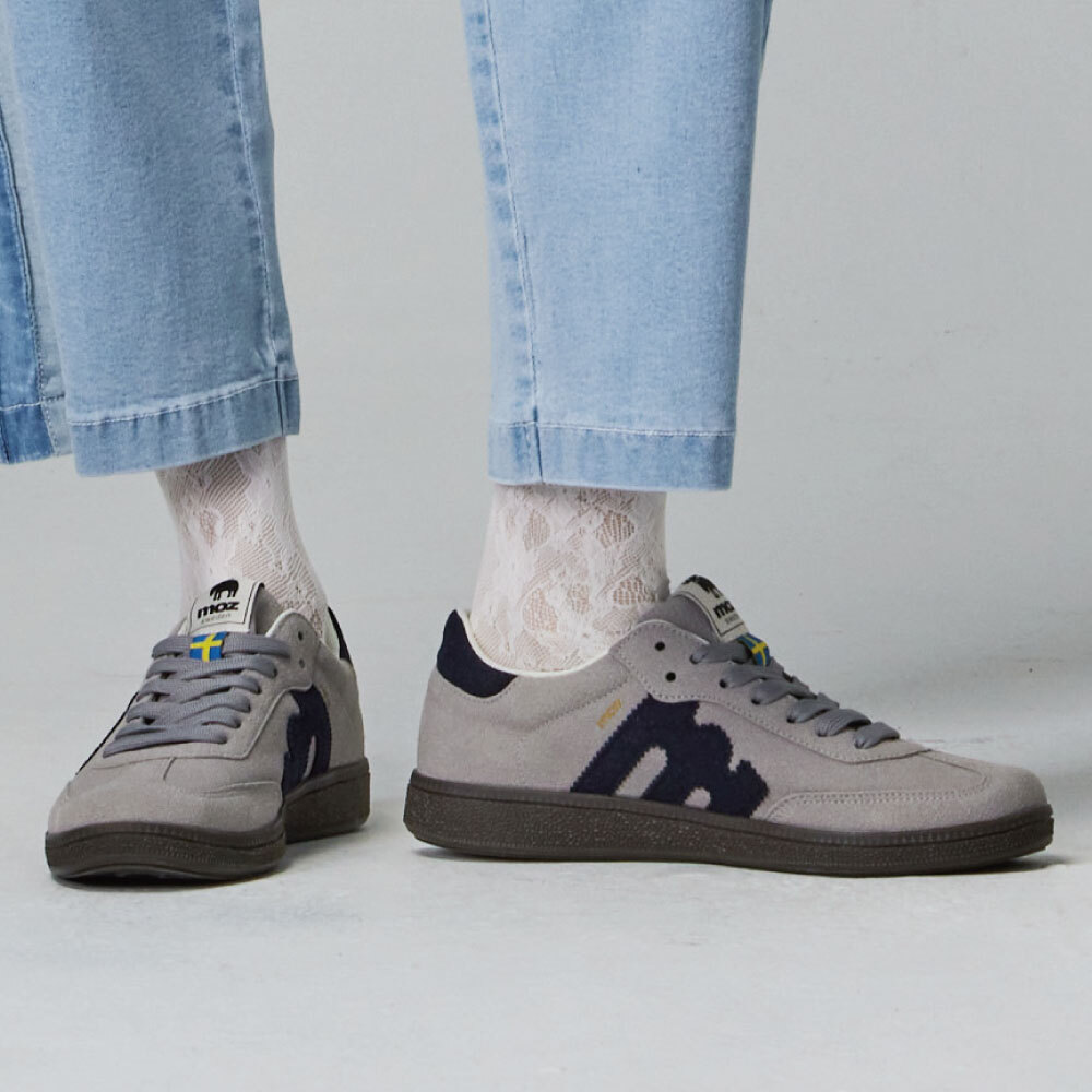 【熱銷】moz瑞典 駝鹿 經典再現 復古 德訓鞋 (炭灰)