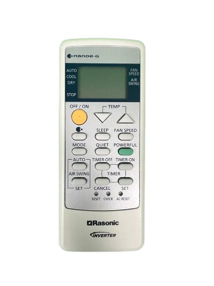 樂信牌空調機遙控器 (RC-HU70A, RC-HU90A, RC-HU120A, RC-HU180A, RC-HU240A)