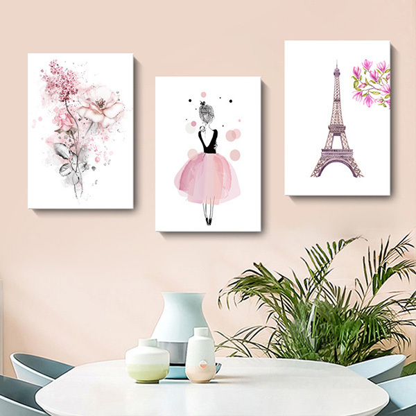 一人浪漫無框掛畫