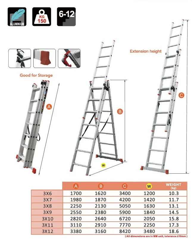N110 三截鋁雲梯