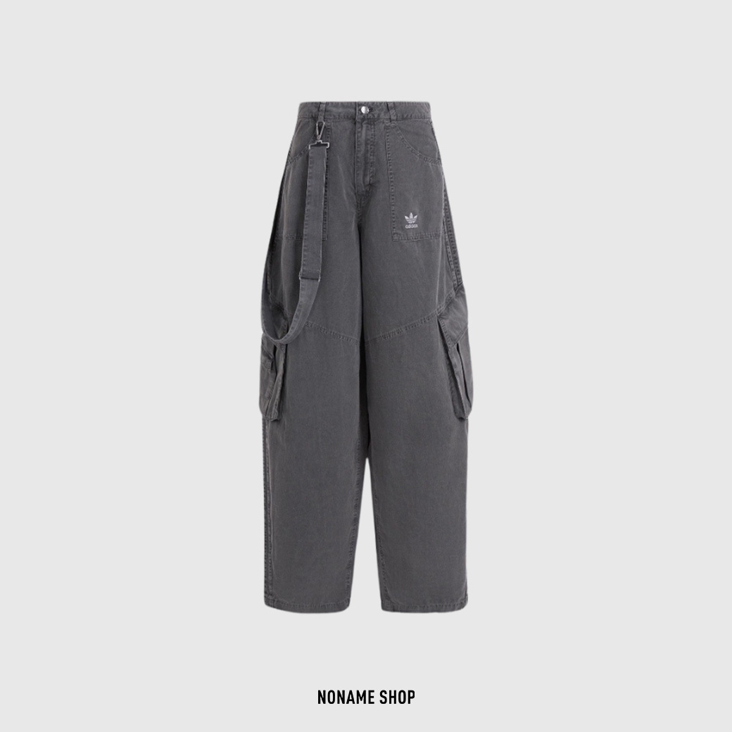 ADIDAS ORIGINALS 復古 工裝 彎刀 牛仔褲 (女款)