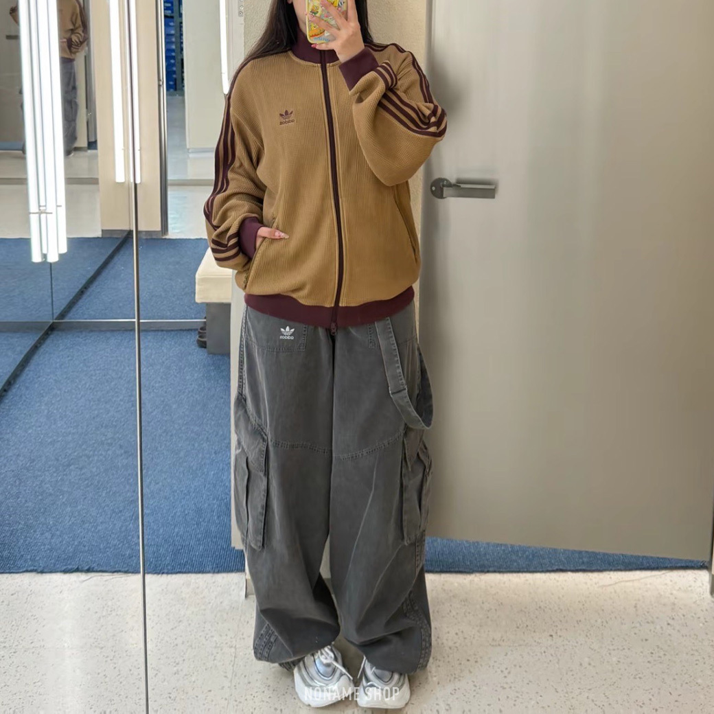 ADIDAS ORIGINALS 復古 工裝 彎刀 牛仔褲 (女款)