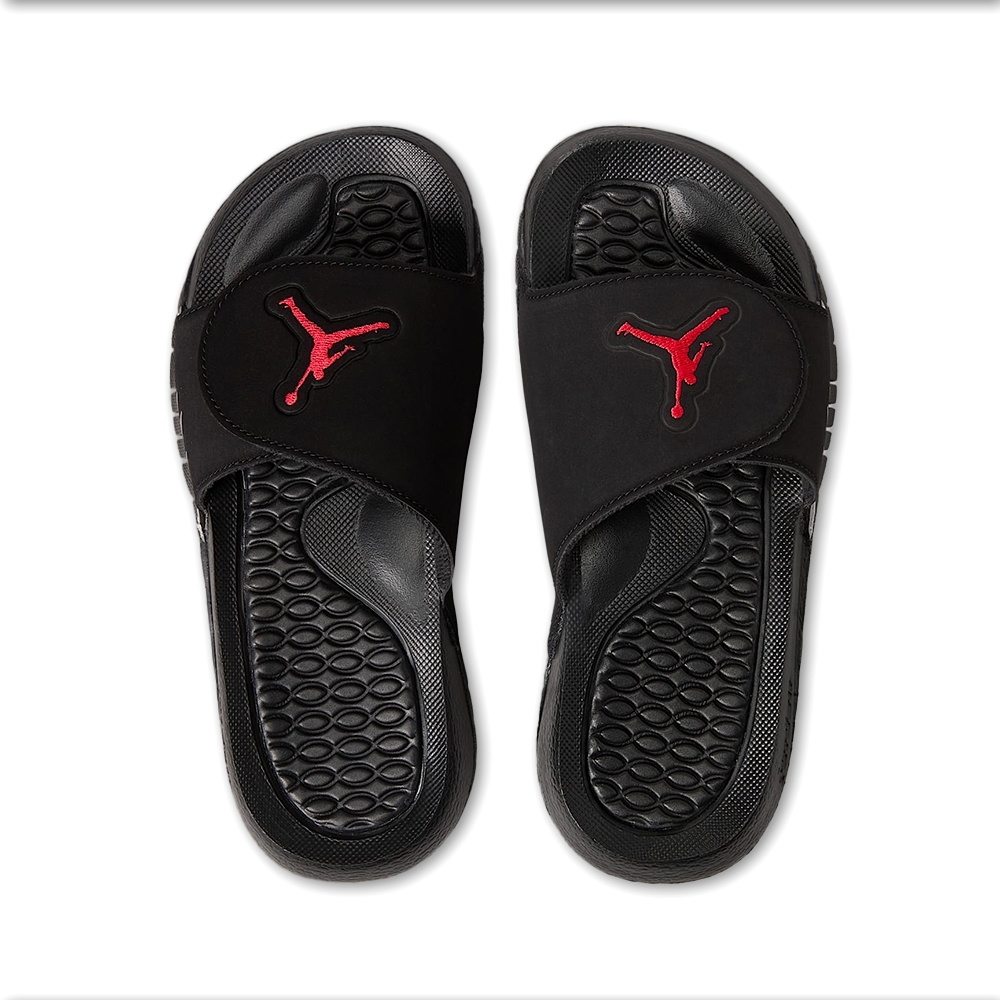 NIKE 拖鞋 JORDAN HYDRO V RETRO GS 黑紅 4代 女 555511-061