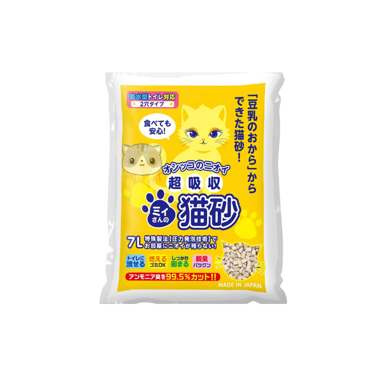 Mityan Okara Tofu Cat Litter - Double Pellet (7L) *6