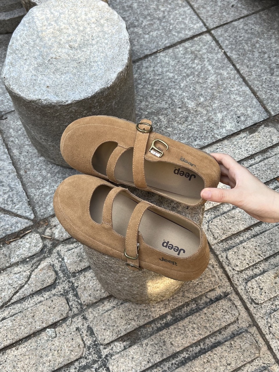 JEEP 吉普 瑪莉珍鞋 涼鞋 大地色系 女鞋 / 預購