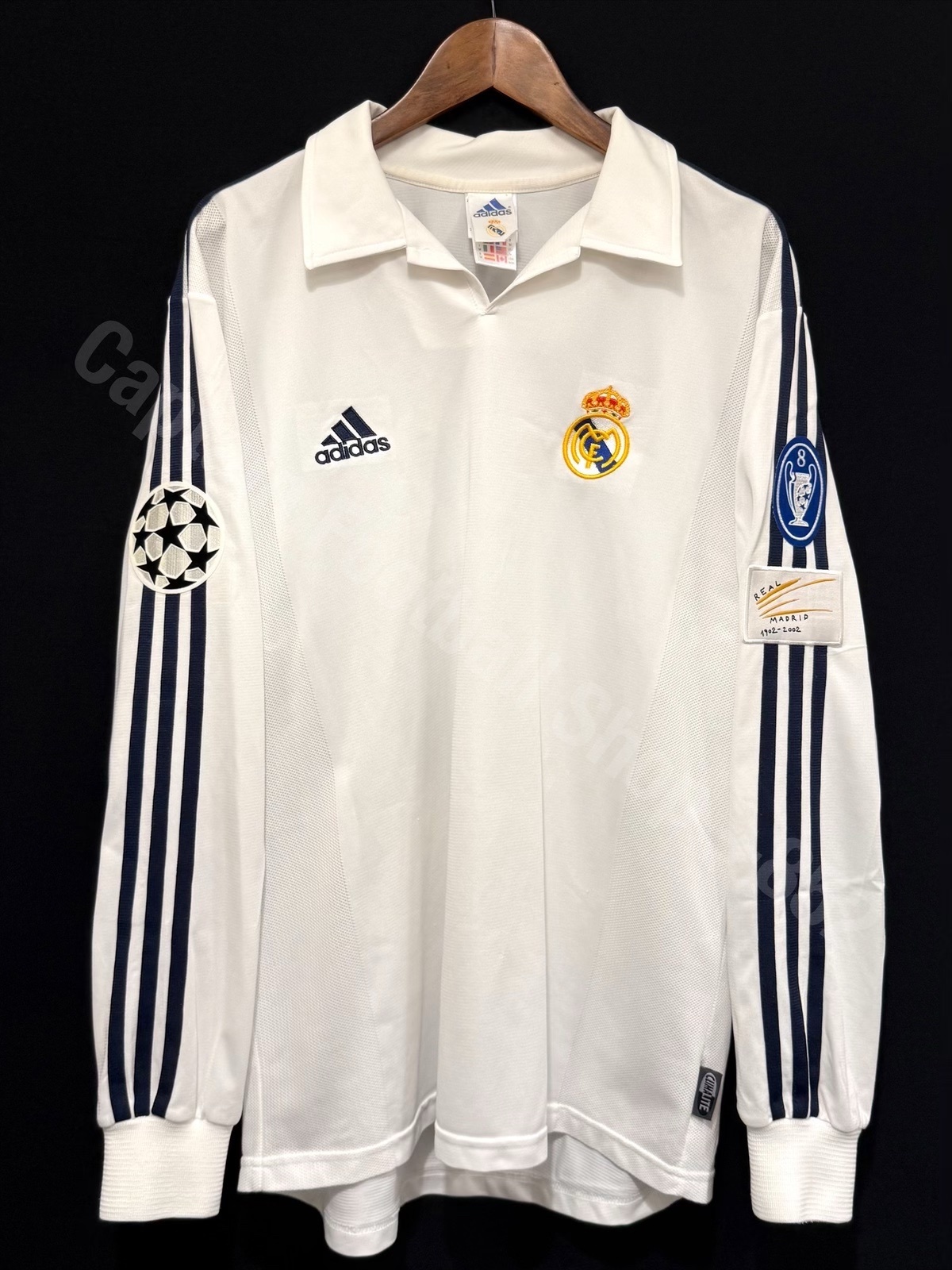 Real Madrid 2001-2002 Adidas L/S Home Shirt #5 ZIDANE