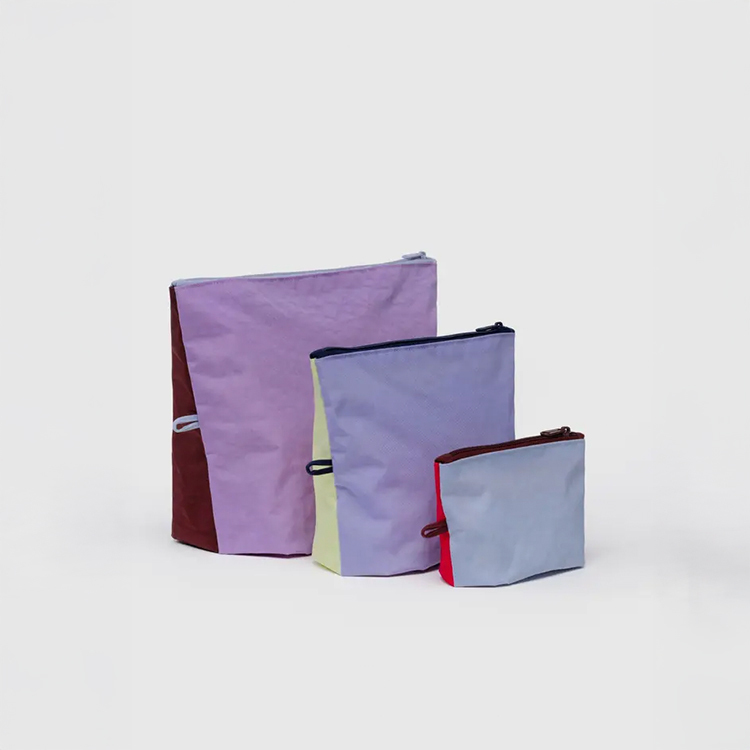 美國 BAGGU 化妝包組 撞色組合 Mesh Berry Mix