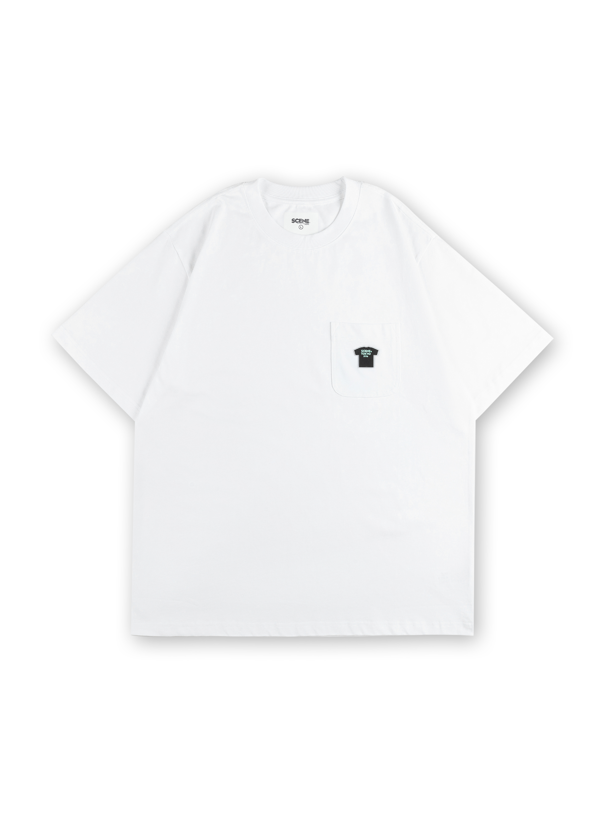 TEEPRINT_POCKET TEE  // WHT