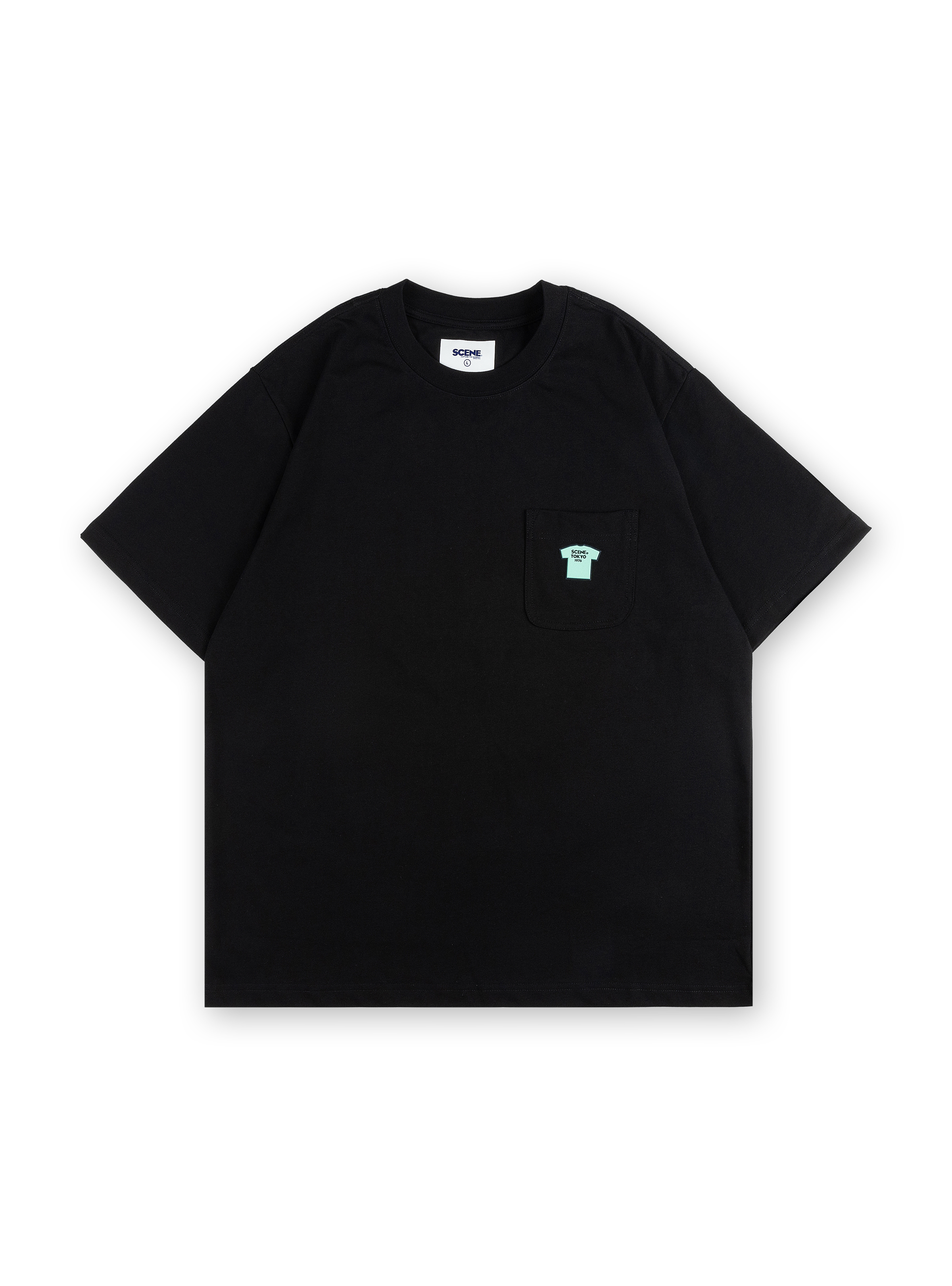 TEEPRINT_POCKET TEE // BLK
