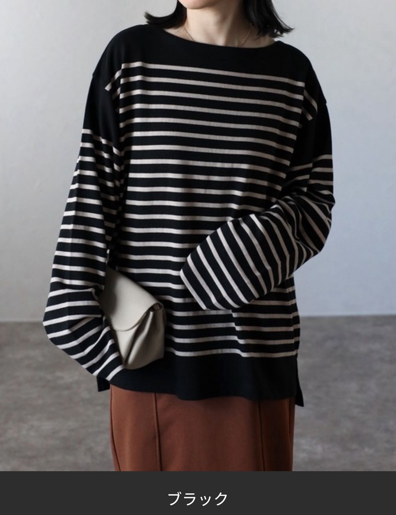 【預購】JN090110 CREARE -LINO- 條紋長袖上衣