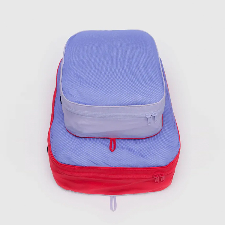 美國 BAGGU 3D方方收納包組 網狀 Mesh Berry Mix (L)