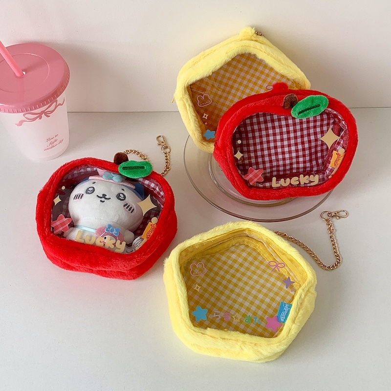 《09018》超可愛蘋果和星星造型娃包/痛包