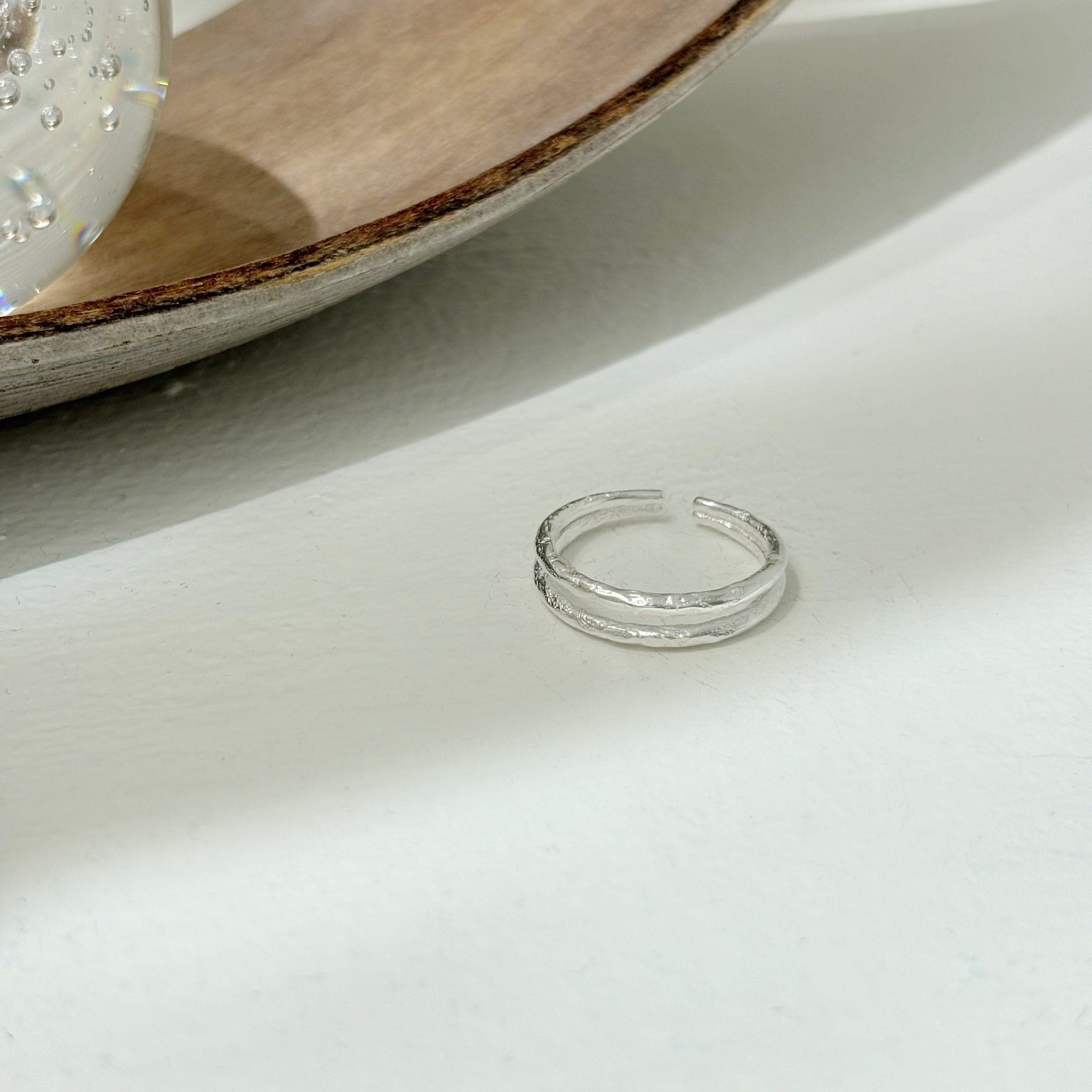 微霧手感雙層可調戒指