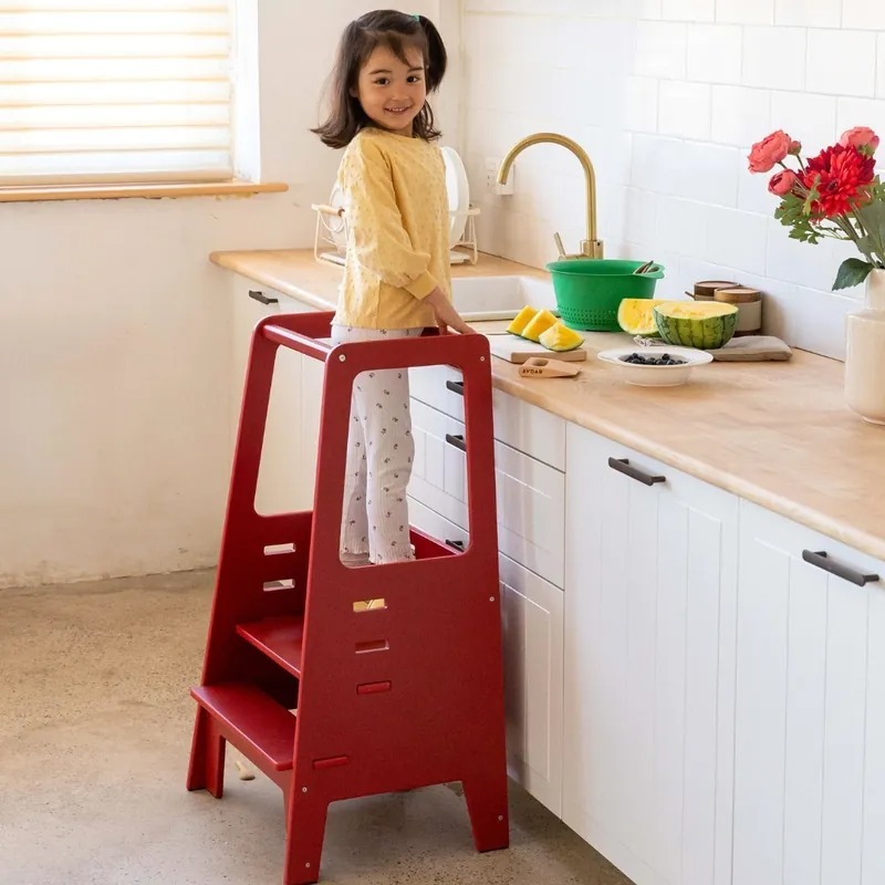 AVDAR廚房學習塔 (活力紅)