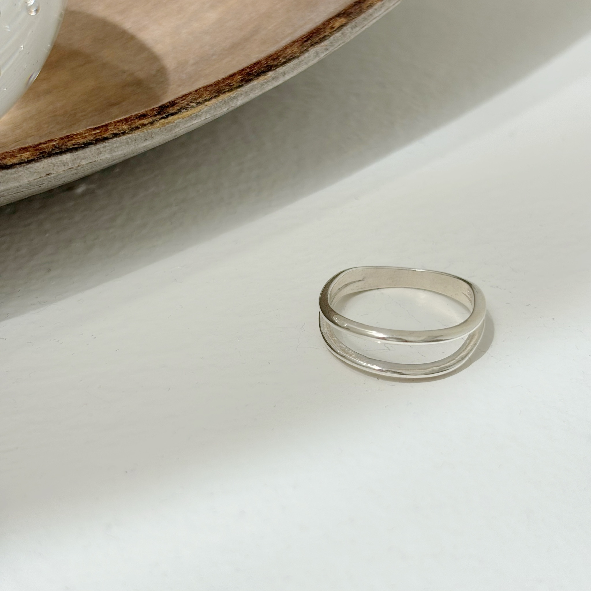 不規則雙層戒指