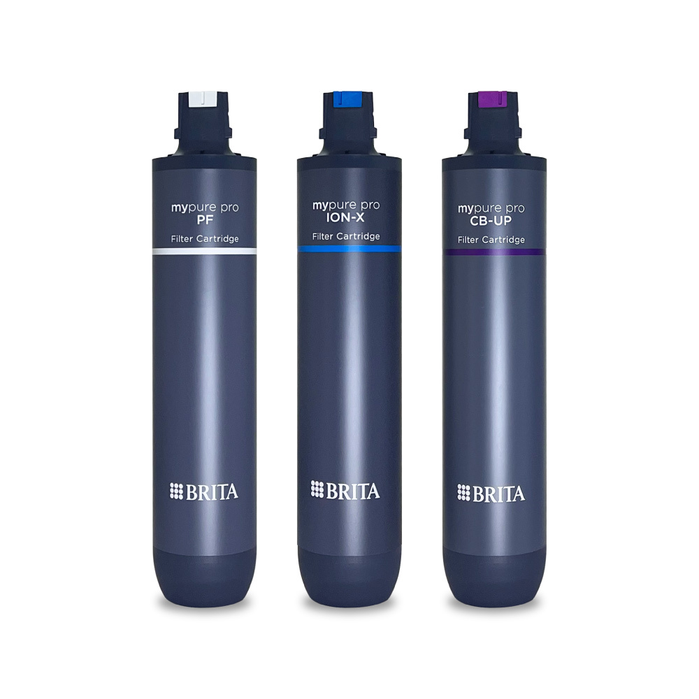 【BRITA】德國 mypure pro X9 專用替換濾芯組 硬水軟化型過濾(三支組)