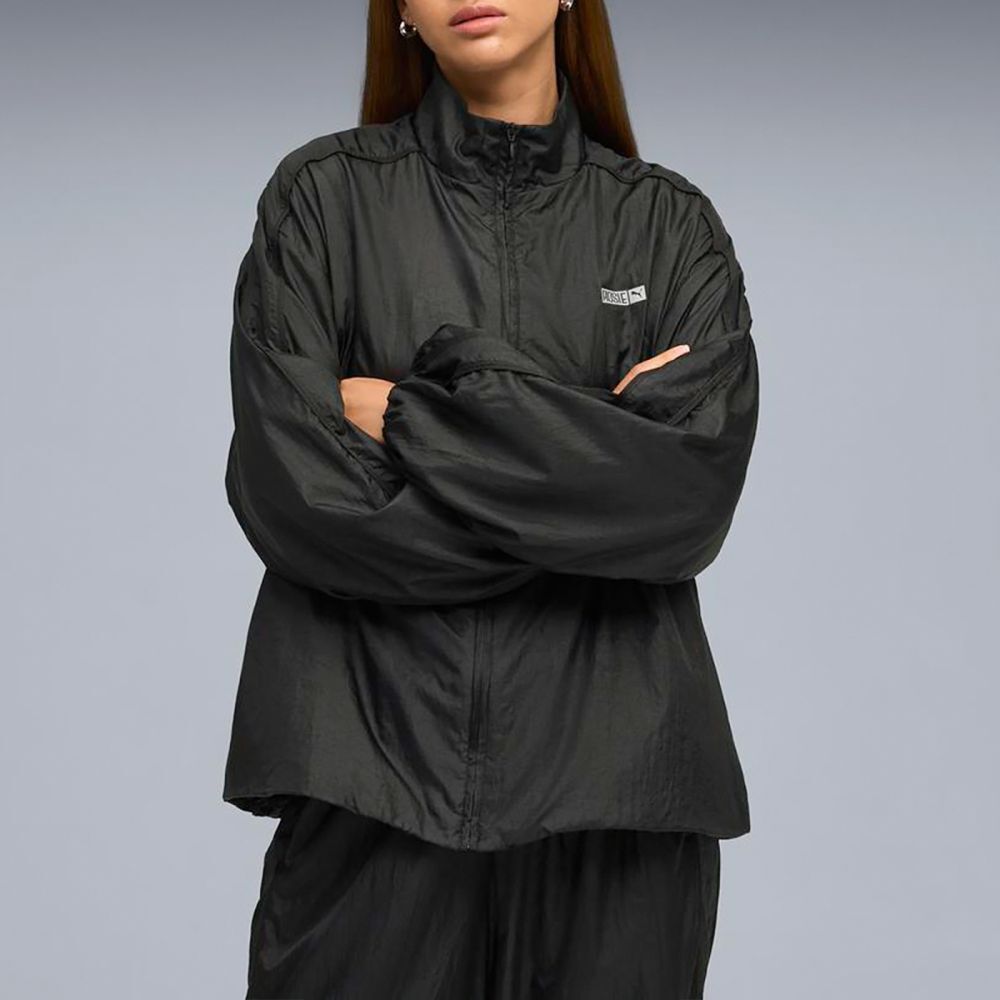 PUMA x ROSÉ 聯名流行系列 黑色 立領 風衣外套 女 63379301