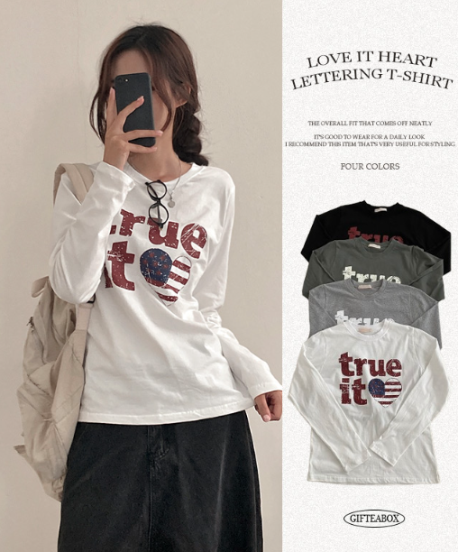 早秋預訂｜TRUE LOVE IT 長袖T 恤