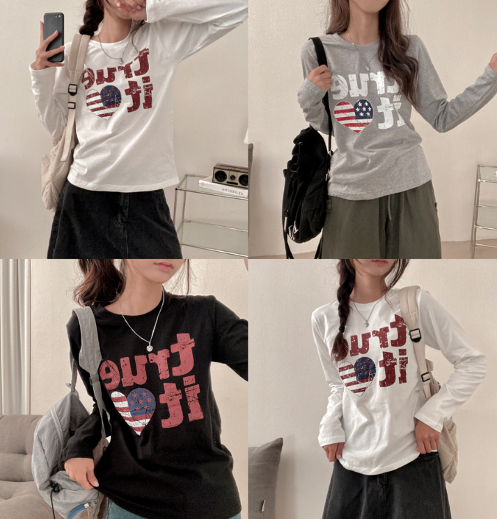 早秋預訂｜TRUE LOVE IT 長袖T 恤