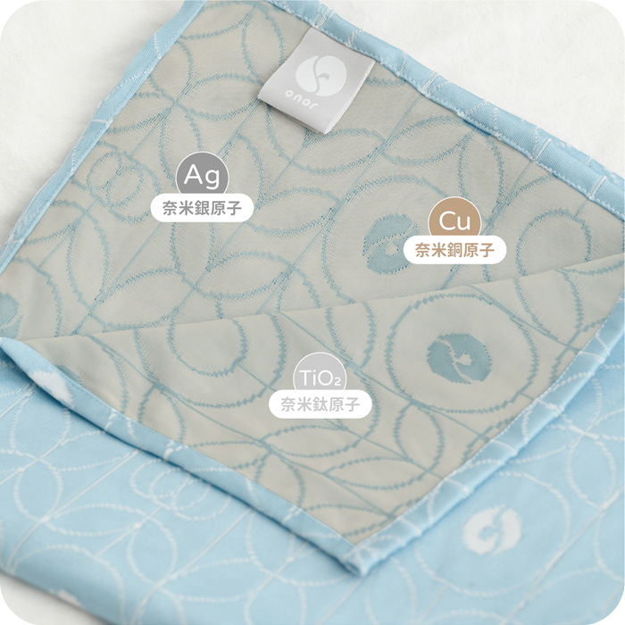 金屬原子鑲在布面示意圖