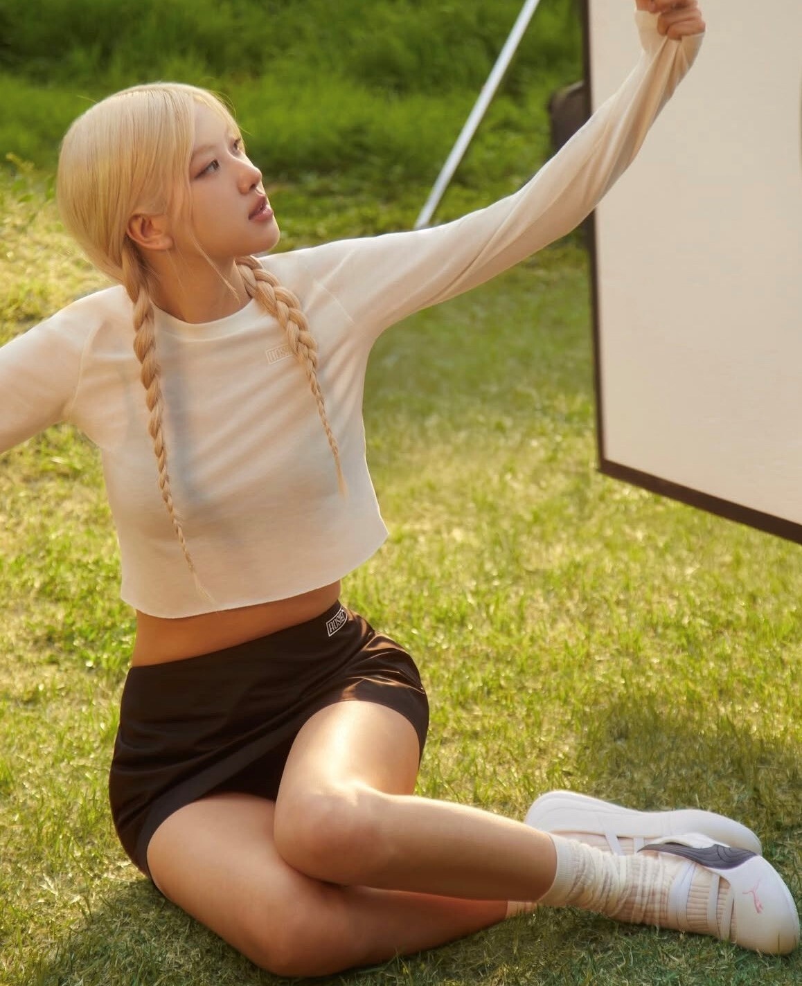 PUMA x ROSÉ 聯名流行系列 黑 迷你短裙 女 63379801