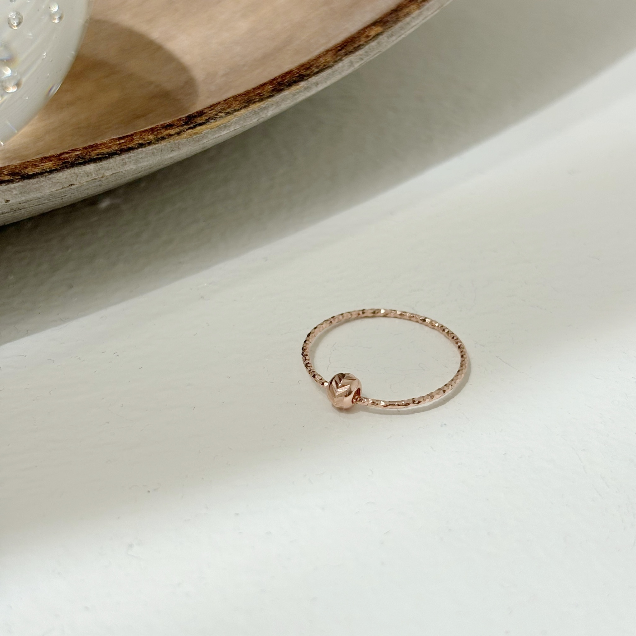 刻紋小球滿天星戒指