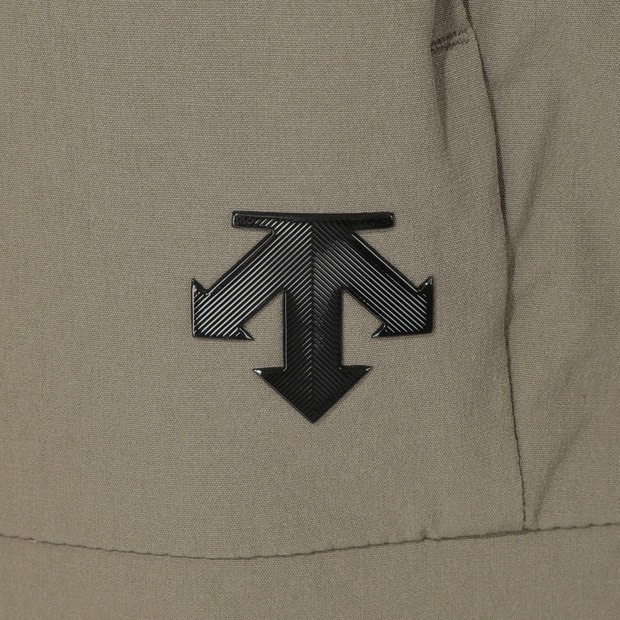 DESCENTE 迪桑特 經典 小LOGO 機能長褲 縮口褲管 棕色