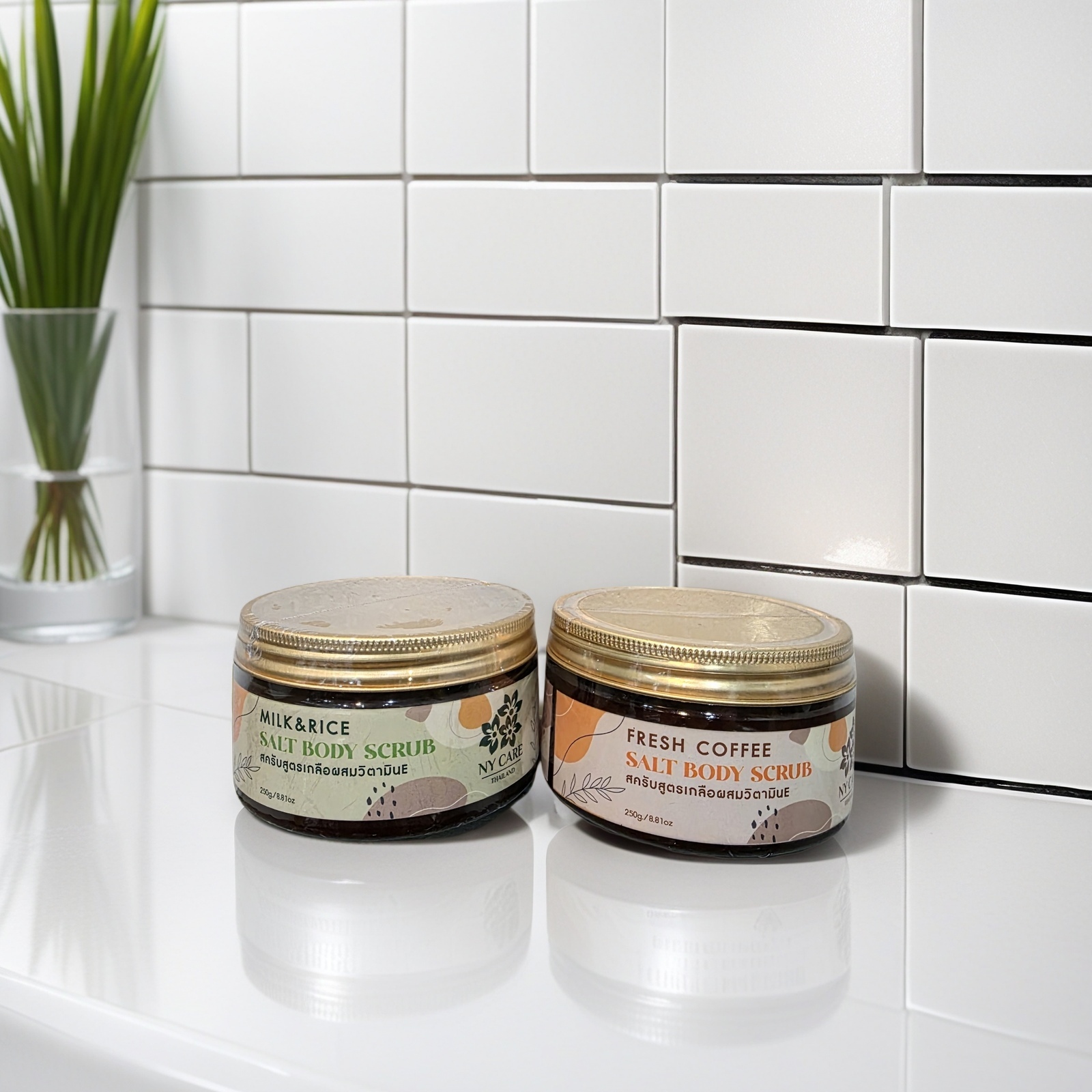 【直播】泰國NY Care Thailand LL090128 天然身體去角質椰子油磨砂鹽250g