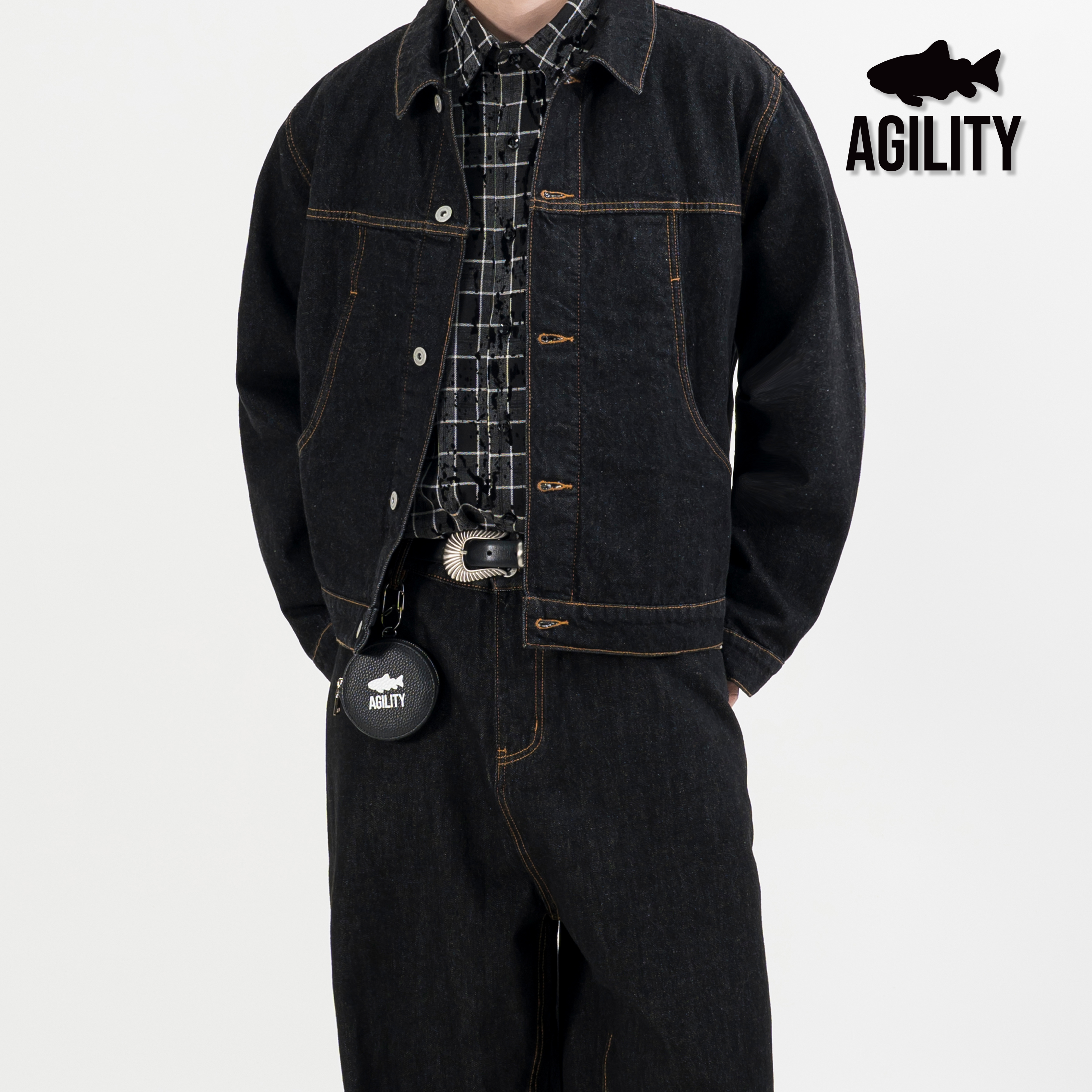 AGILITY Faux Leather Coin Case / Shadow 魚影 合成皮革 零錢包 [B-LC]