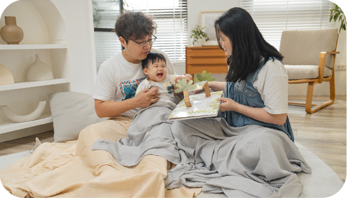 大人小孩安心使用示意圖