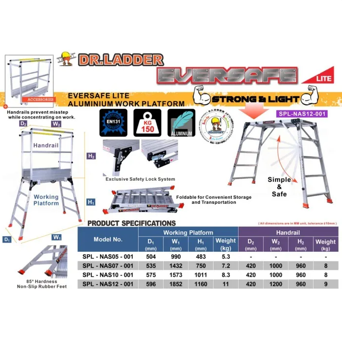 N019 DR. LADDER EVERSAFE LITE 鋁功夫櫈