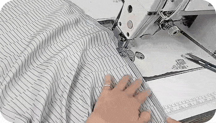 冰涼毯手工車縫示意圖