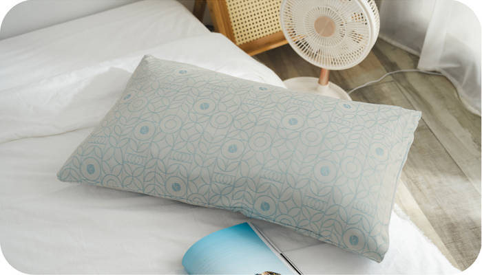 搭配凍織冰涼枕頭套示意