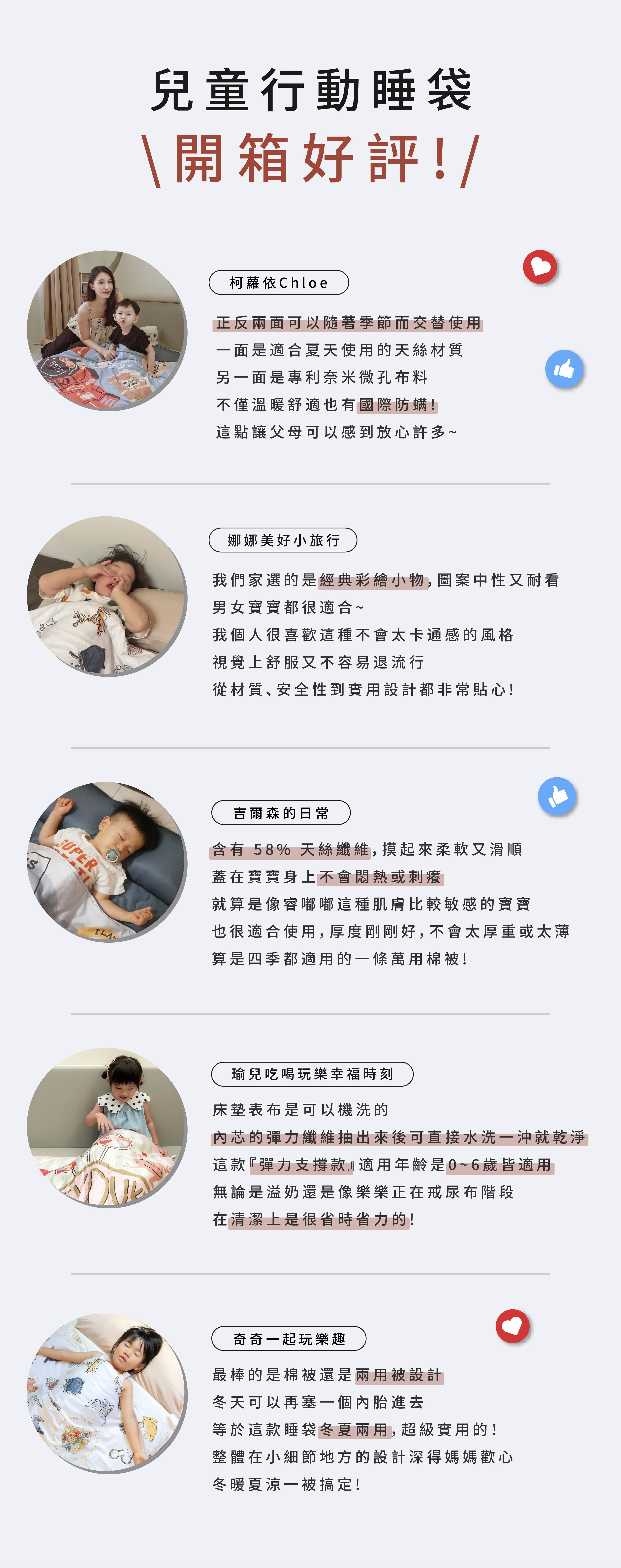 赫媽咪 兒童行動睡袋 開箱好評